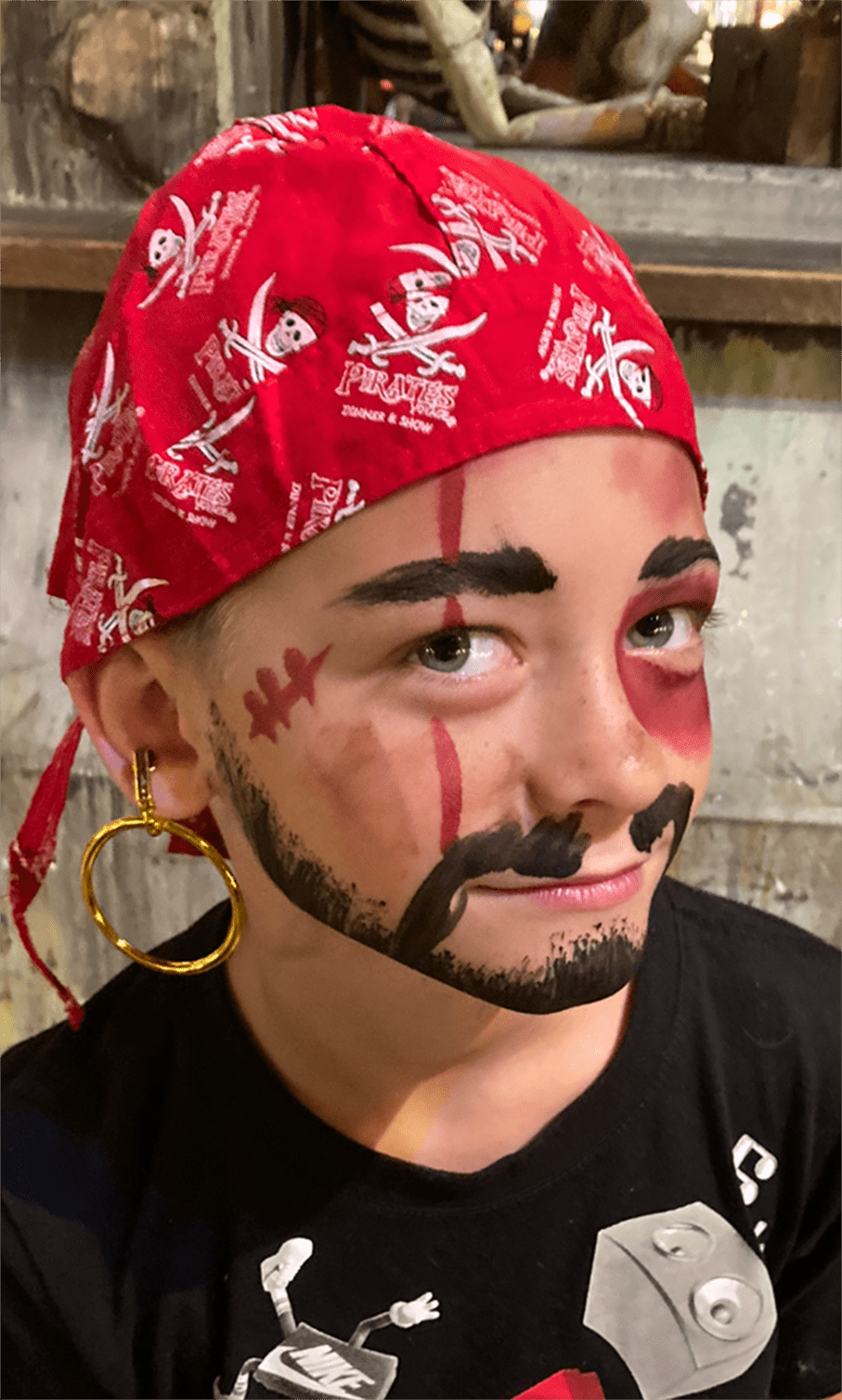 boy dressed as a pirate